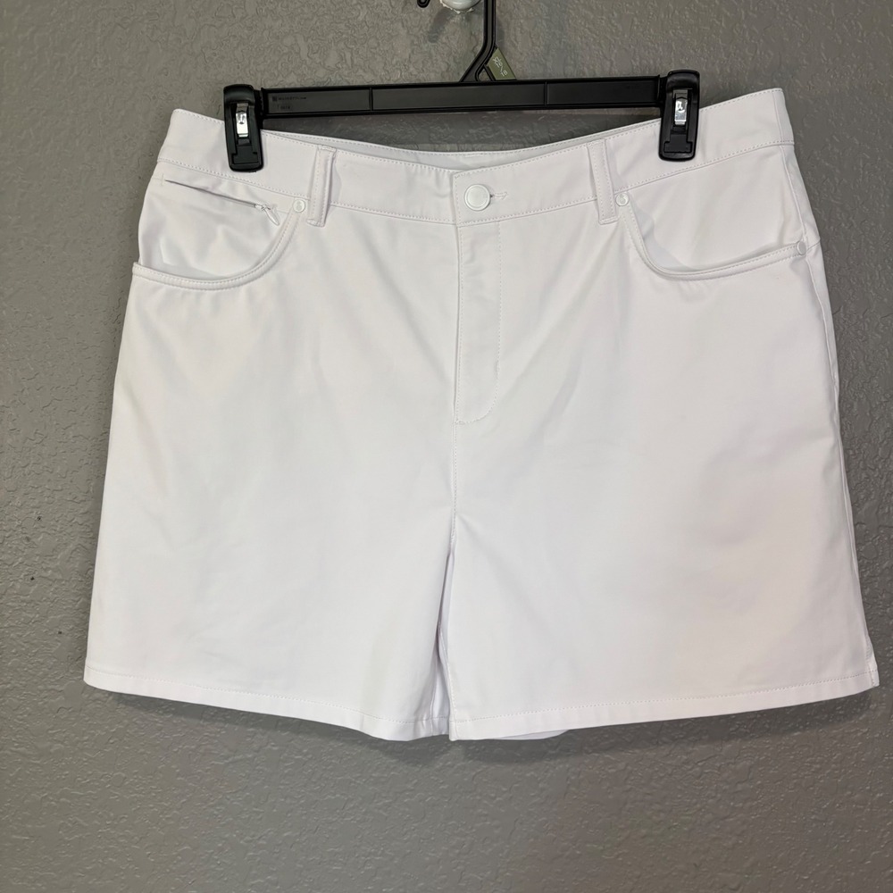 Tommy Bahama IslandZone Kira Cay 5 Inch Golf Shorts White Womens 18